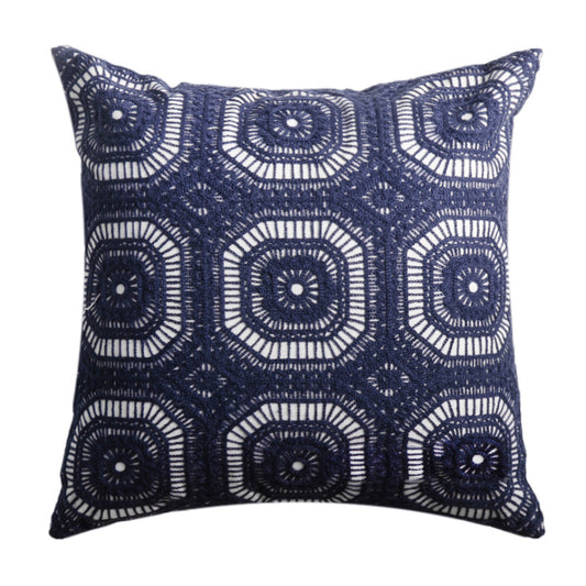 Nordic embroidery floral cotton pillowcase