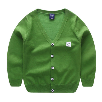 Boys Thin Striped Cardigan