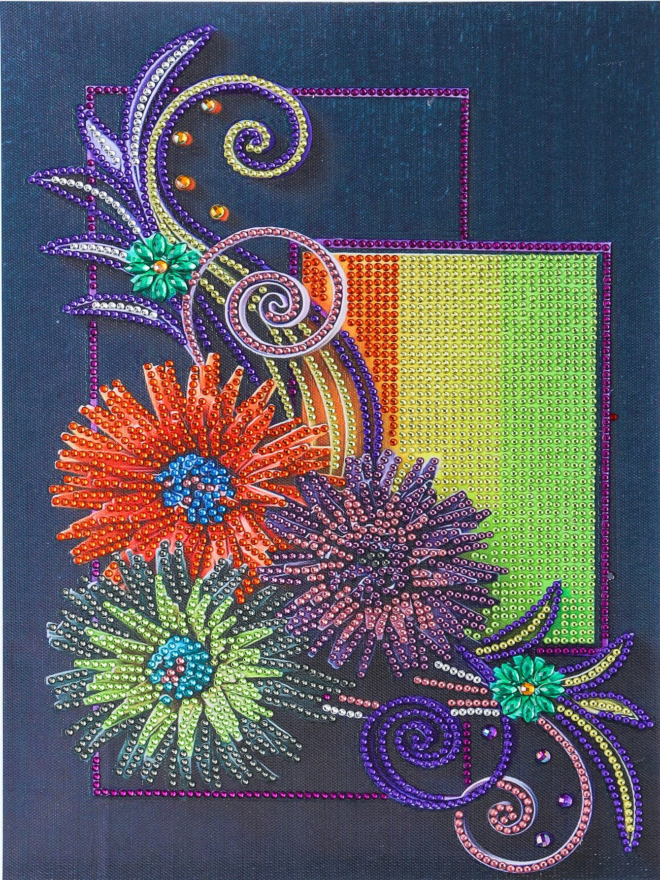 Crystal Special-shaped Bright Diamond Flower Living Room Porch Decoration Painting