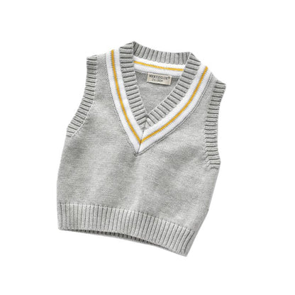 Children's Sweater Vest Pullover Bottoming Shirt