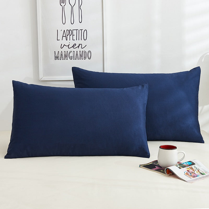 Pure Color Cotton Pillowcases A Pair Of Hotel Hotel Cotton 48X74CM