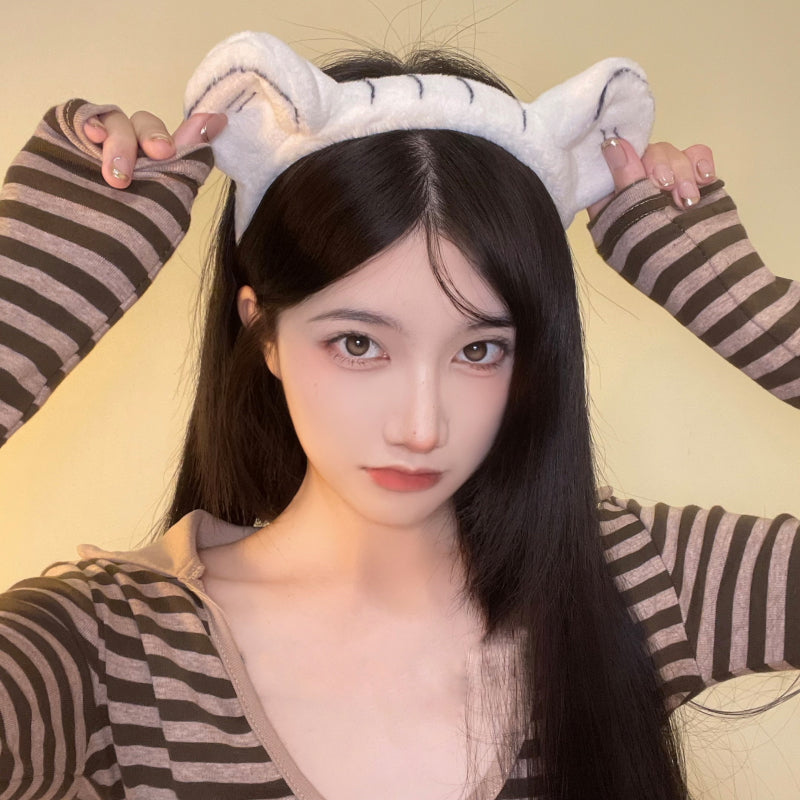 Tiger Year Leopard Pattern Headband Cute Girl