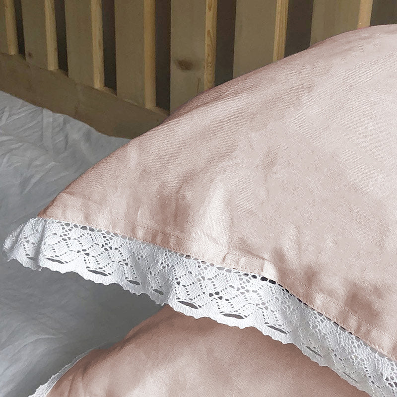 Pure Linen Pillow Towel Breathable Solid Color High-grade