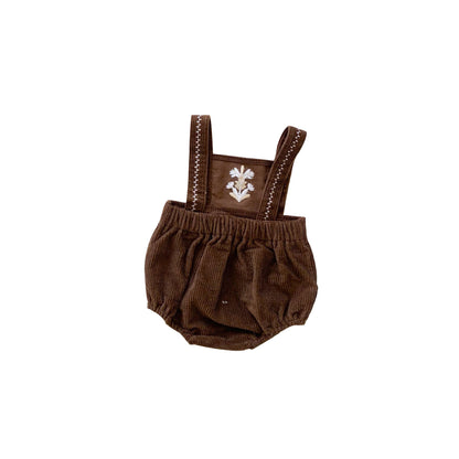 Cotton Cute Baby Girl Bodysuit Bib Suit