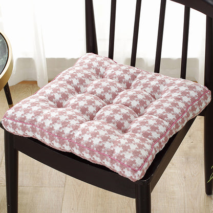 Simple Plaid Plush Cushion Winter Thickening