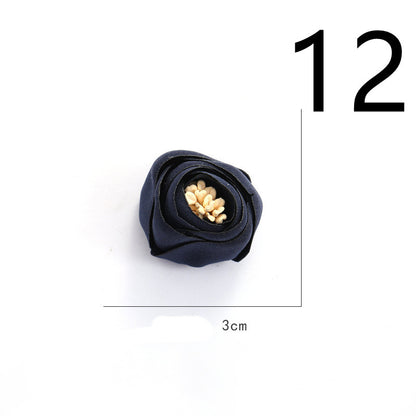 Fabric Flower Rose Sticky Head DIY Handmade Headdress