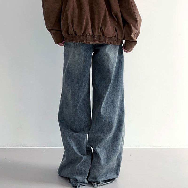 American Style Trend Street Shooting Women's Clothing Worn Jeans