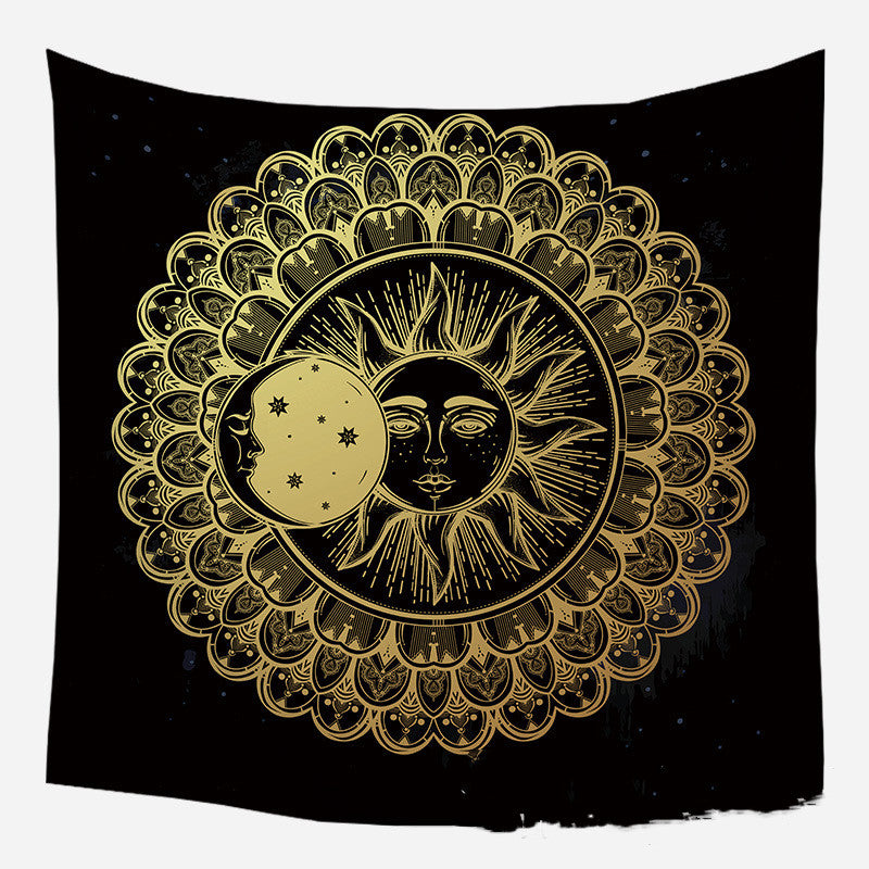 European medieval decorative hanging cloth