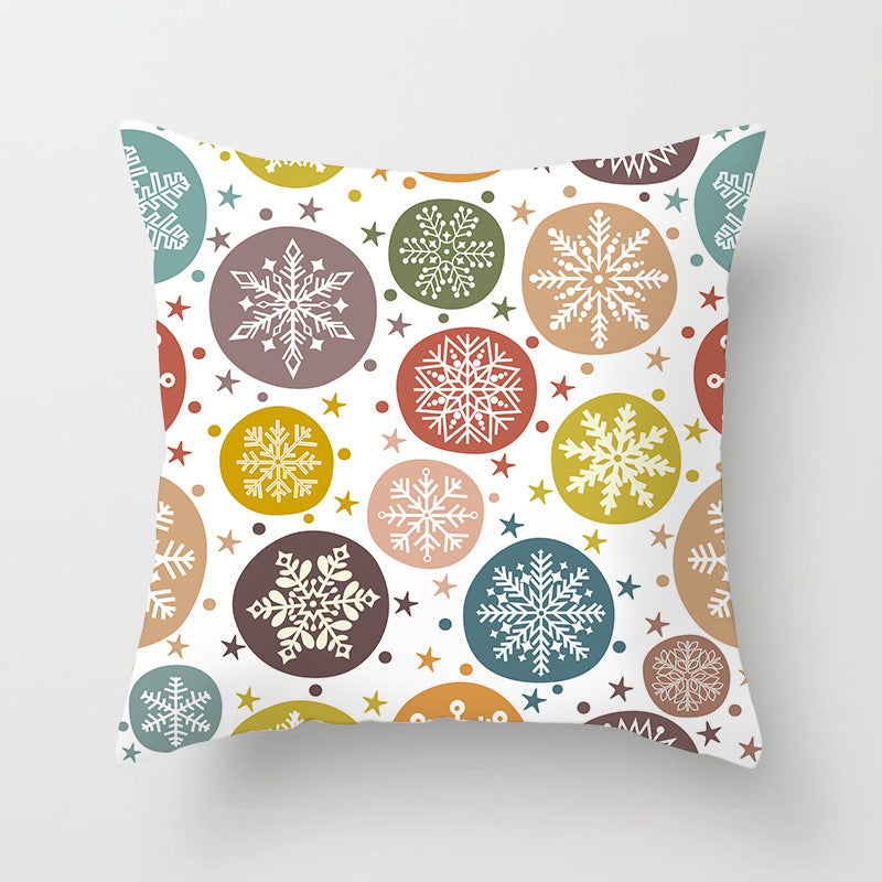 Santa Cartoon Digital Printed Sofa Pillow Cushion