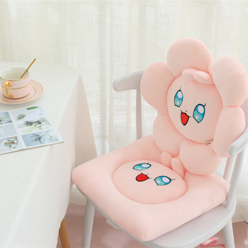 Round flower cushion