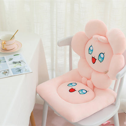 Round flower cushion
