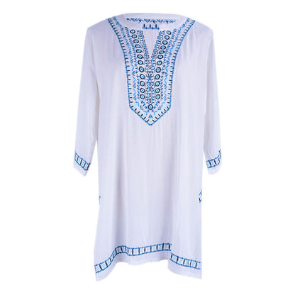 Chiffon Wrinkle Beach Bikini Blouse