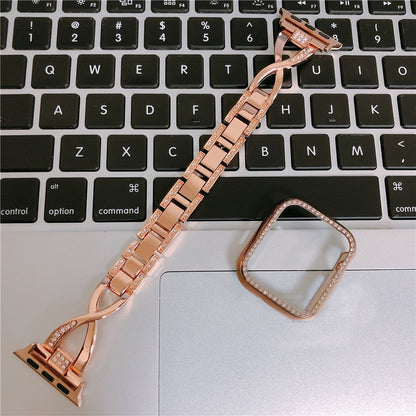 Thin wrist metal watchband case