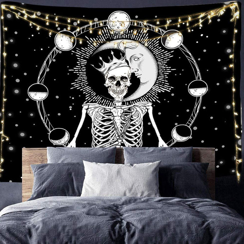Bedroom decoration background cloth moon and sun print creative tapestry