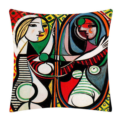 Painted cartoon pillowcase