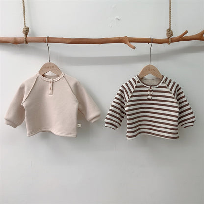 Autumn Children's Simple Casual All-match Knitted Sweater Top