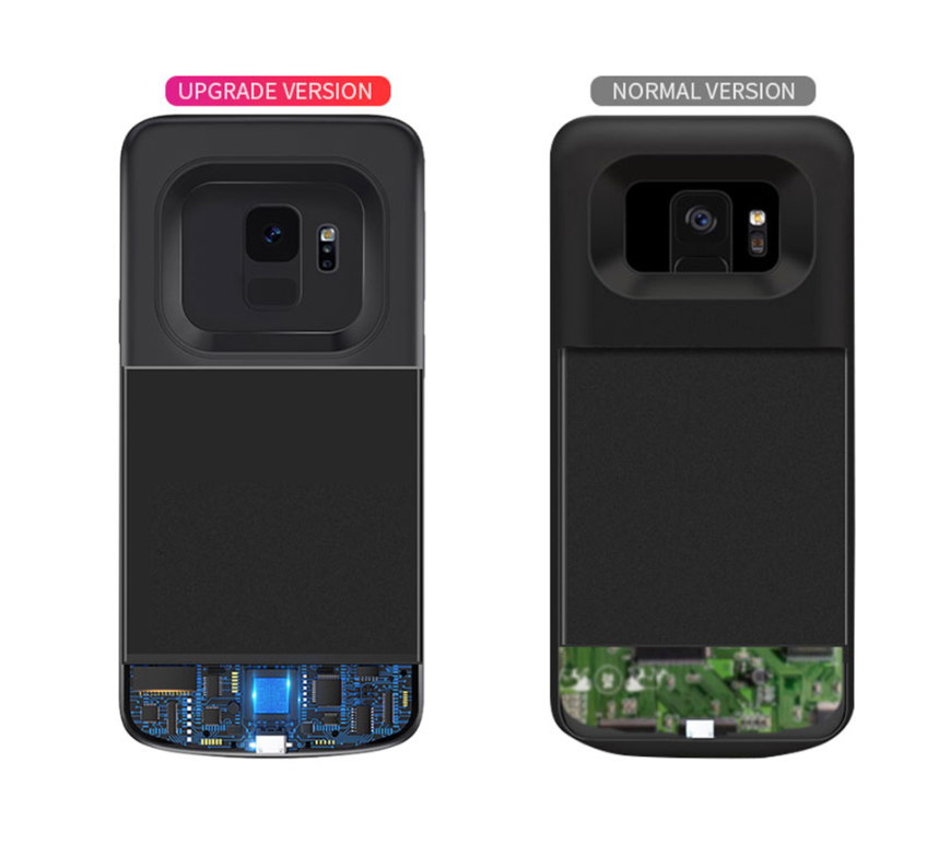 Back clip battery charging treasure s8s9 fast charge wireless large capacity mobile power phone case