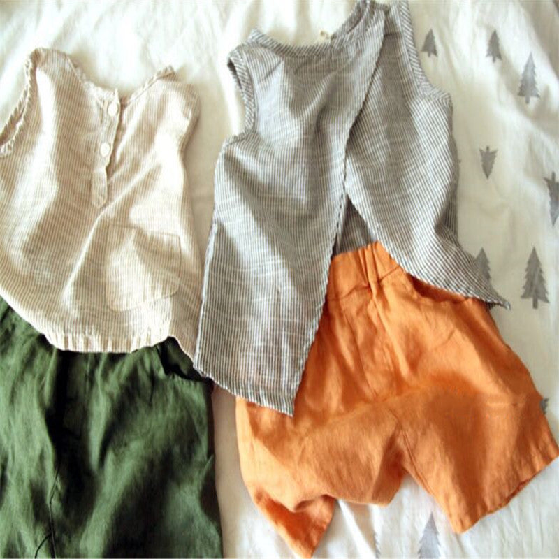 children's  cotton and linen shorts