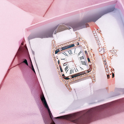 Casual simple running rhinestone atmospheric watch