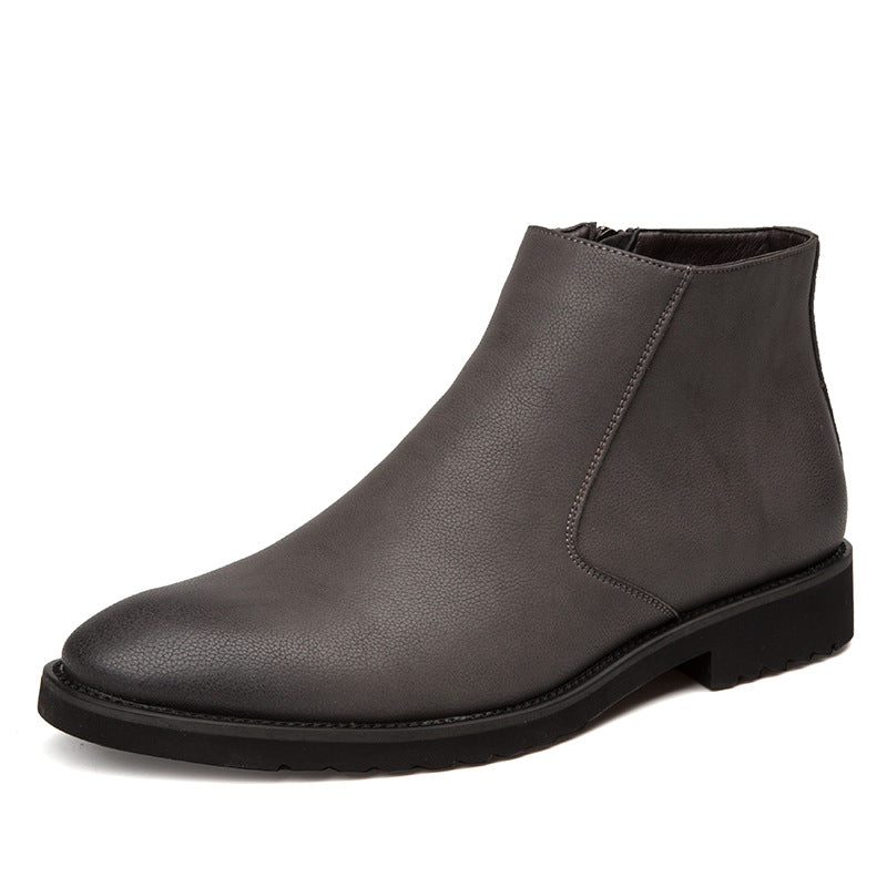 Men's New High-Top British Leather Shoes
