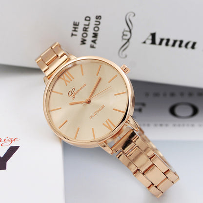 12 head nail steel belt ladies watch