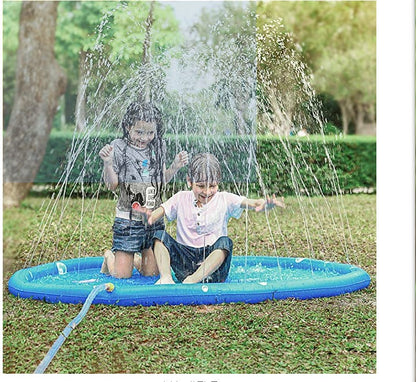 Inflatable water spray cushion