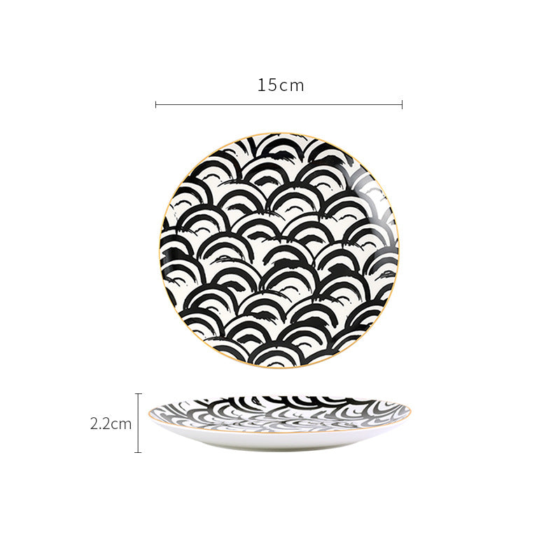 Ceramic dessert western food plate