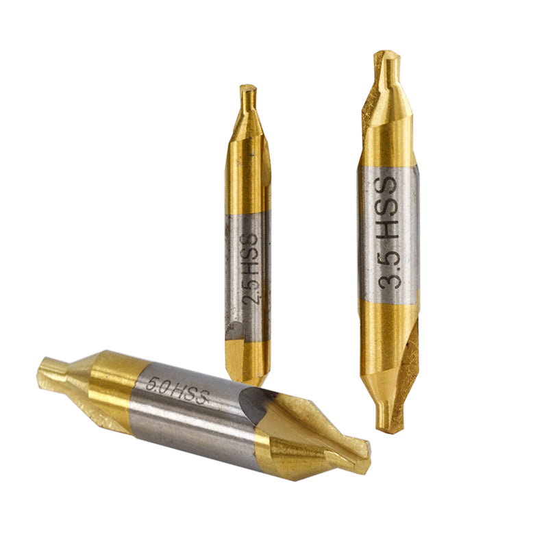 High speed steel center drill set