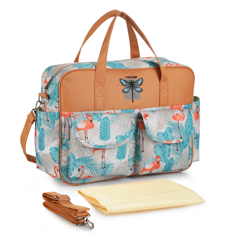 Crossbody portable mother and baby bag