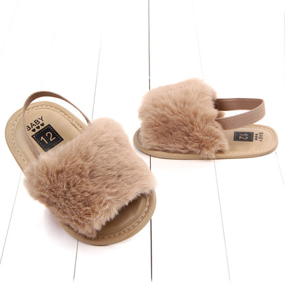 0-1 four-color baby sandals soft bottom toddler shoes elastic comfortable non-slip baby shoes