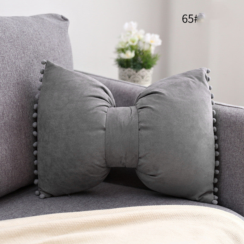 Bow Knot Holds Pillow Lovely Princess Cushion For Leaning On