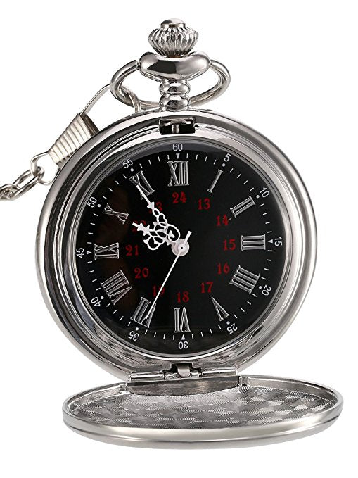 Manual Pocket Watch Student Quartz Necklace Pocket Watch Double