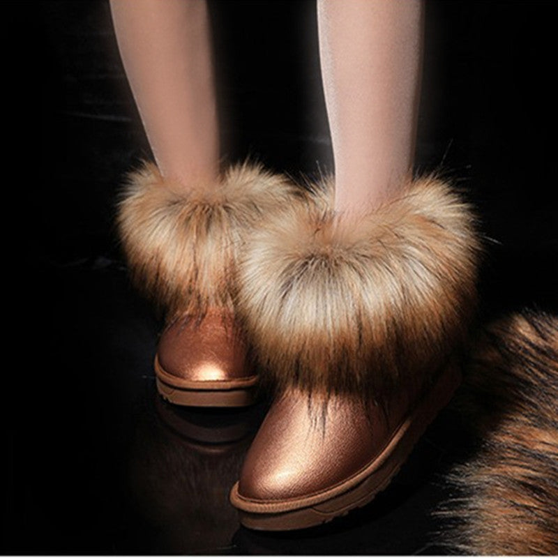 Plus velvet warm women's shoes
