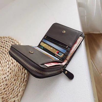 Women's Simple Mini Plaid Wallet Multiple Card Slots