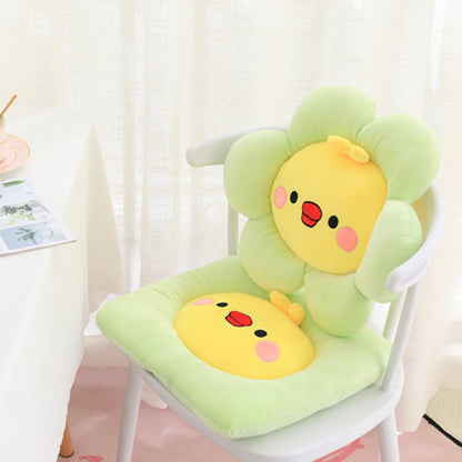 Round flower cushion