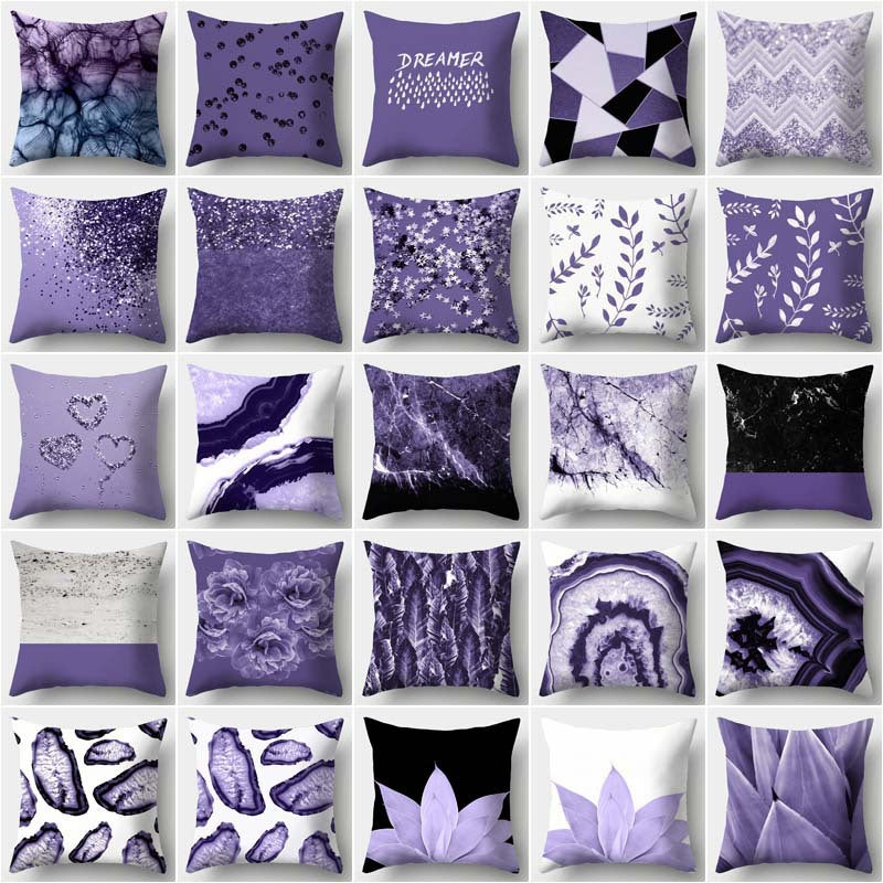 Modern Minimalist Creative Fabric Colorful Geometric Pillowcase