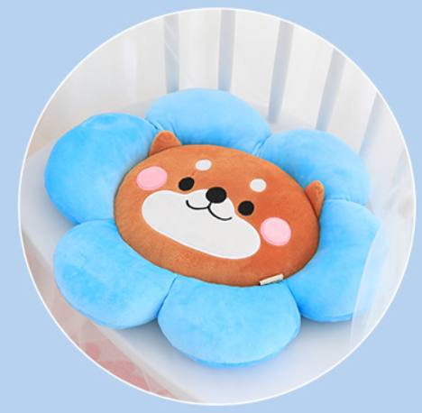 Round flower cushion