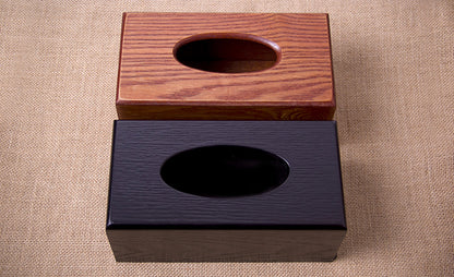 Wooden tissue box facial tissue box imitation mahogany