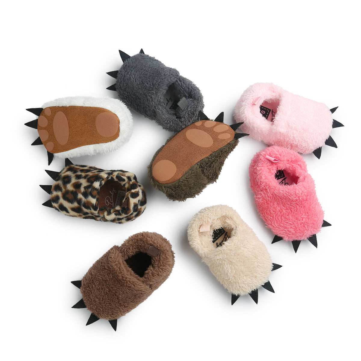 2021 new paws baby shoes shoes shoes shoes baby toddler shoes soft bottom Plush warm 0081
