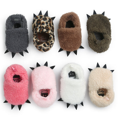 2021 new paws baby shoes shoes shoes shoes baby toddler shoes soft bottom Plush warm 0081