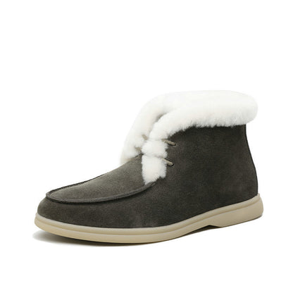 Flat Snow Cotton Shoes Plus Velvet Plus Size