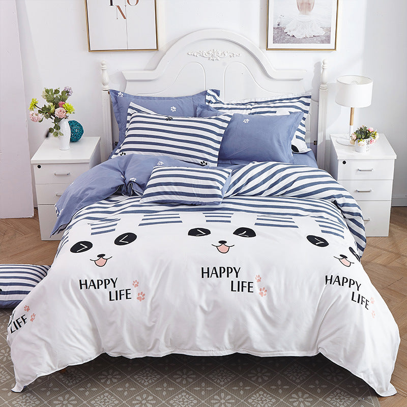 Four-piece cotton bedding with multiple specifications