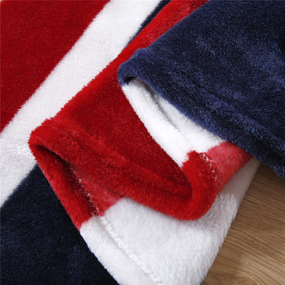 Export flannel British flag blanket
