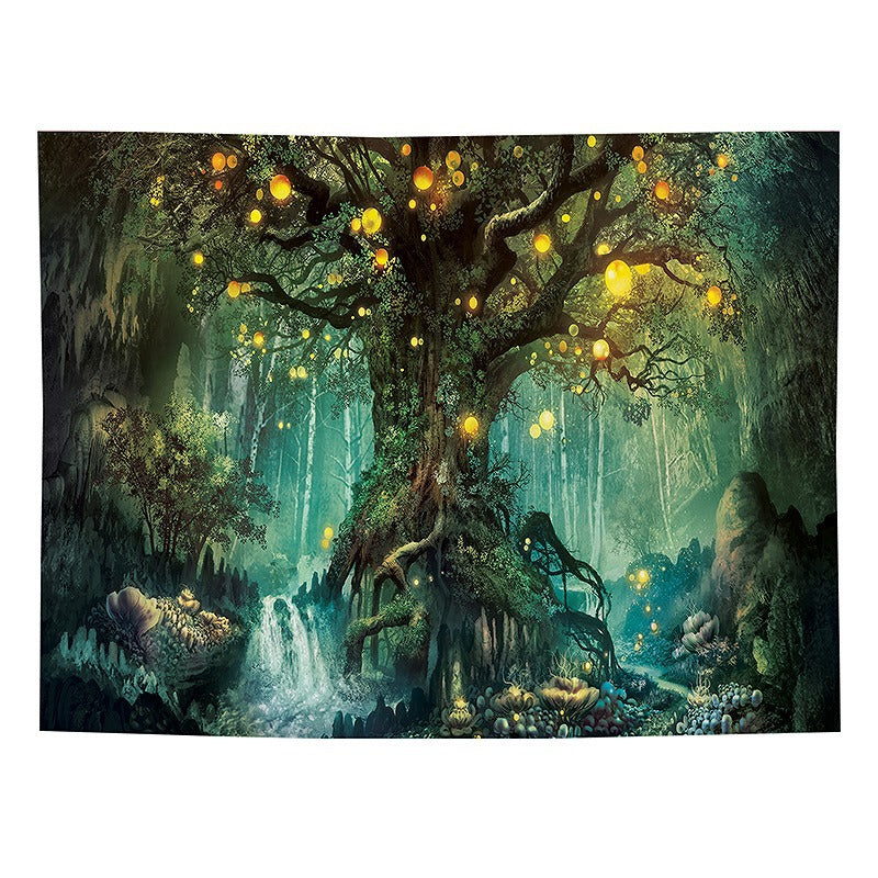 Skeleton living room bedroom tapestry