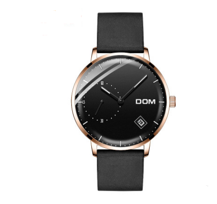 Men's simple quartz watch belt calendar anti-independent second hand sports men's watch
