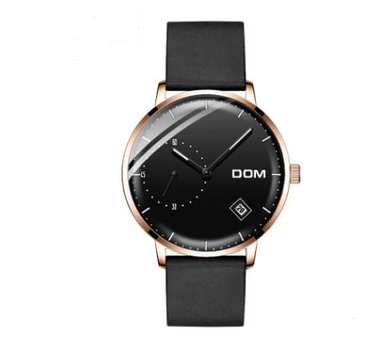 Men's simple quartz watch belt calendar anti-independent second hand sports men's watch