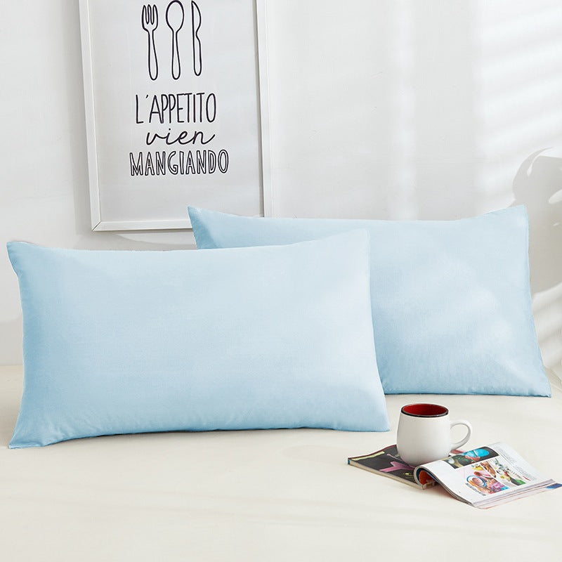 Pure Color Cotton Pillowcases A Pair Of Hotel Hotel Cotton 48X74CM