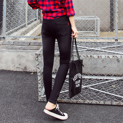 2021 autumn classic washed jeans, small jeans, ladies pants wholesale manufacturers