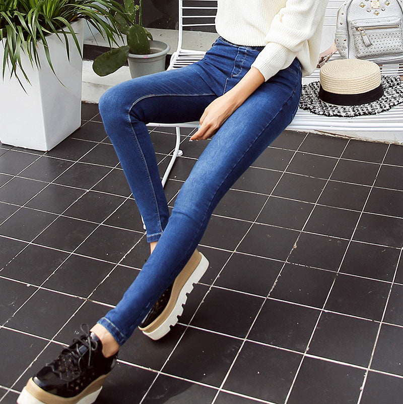 2021 autumn classic washed jeans, small jeans, ladies pants wholesale manufacturers