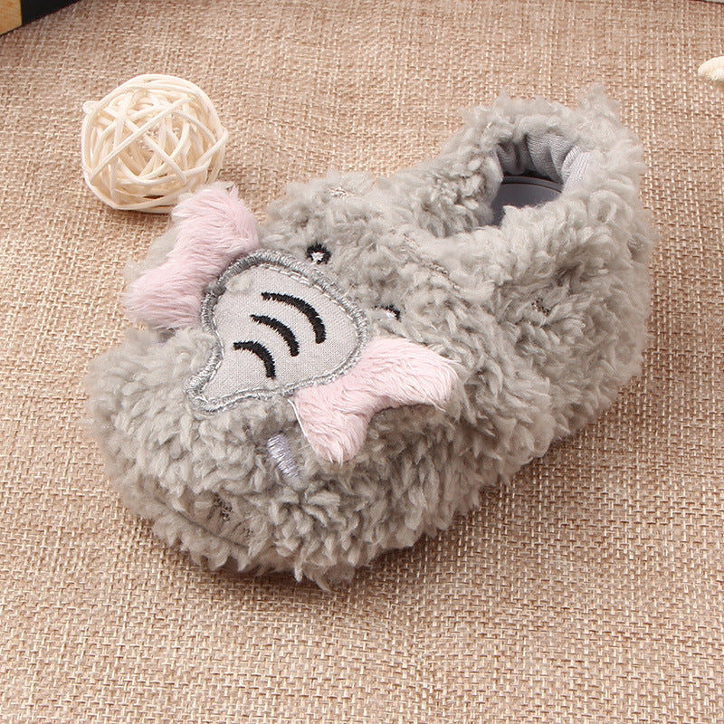 Sales of new autumn and winter coral velvet baby shoes, baby shoes wholesale 0118